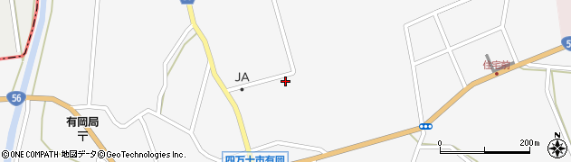 高知県四万十市有岡1105周辺の地図