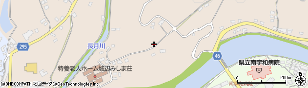 愛媛県南宇和郡愛南町城辺乙三島団地周辺の地図