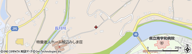 愛媛県愛南町（南宇和郡）城辺乙（三島団地）周辺の地図