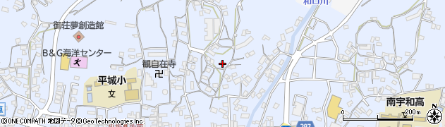 愛媛県南宇和郡愛南町御荘平城2740周辺の地図