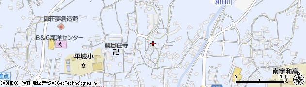 愛媛県南宇和郡愛南町御荘平城2743周辺の地図