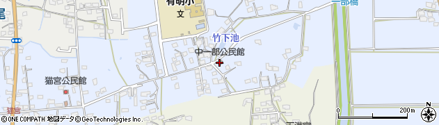 中一部公民館周辺の地図
