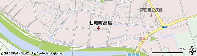 熊本県菊池市七城町高島714周辺の地図