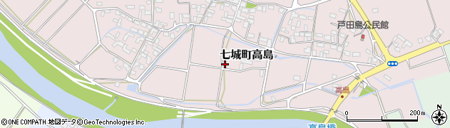熊本県菊池市七城町高島724周辺の地図