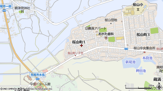 〒864-0022 熊本県荒尾市桜山町の地図