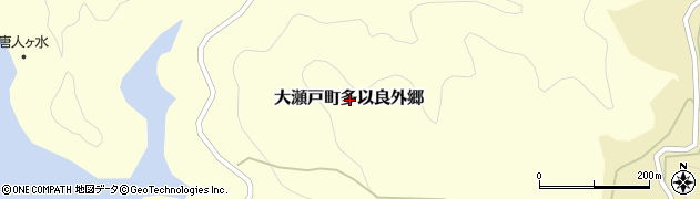 長崎県西海市大瀬戸町多以良外郷周辺の地図