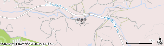 七面山妙巌寺周辺の地図