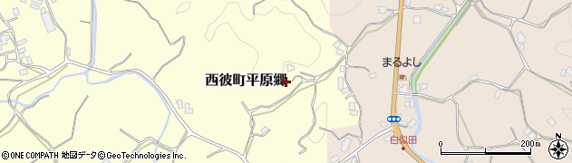 長崎県西海市西彼町平原郷周辺の地図