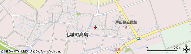 熊本県菊池市七城町高島550周辺の地図