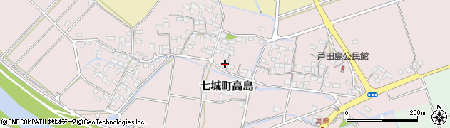 熊本県菊池市七城町高島856周辺の地図
