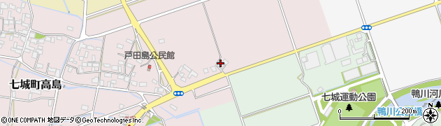 熊本県菊池市七城町高島397周辺の地図