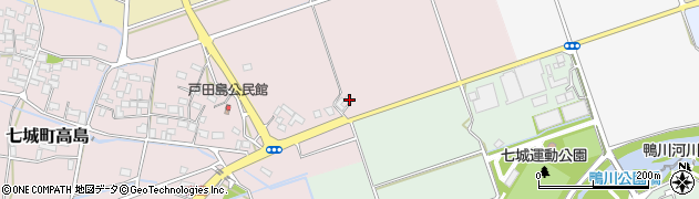 熊本県菊池市七城町高島436周辺の地図