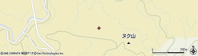 ヌク山周辺の地図