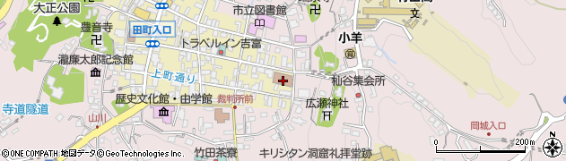 竹田郵便局　荷物集荷周辺の地図