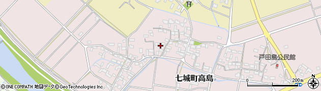 熊本県菊池市七城町高島904周辺の地図
