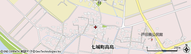 熊本県菊池市七城町高島931周辺の地図