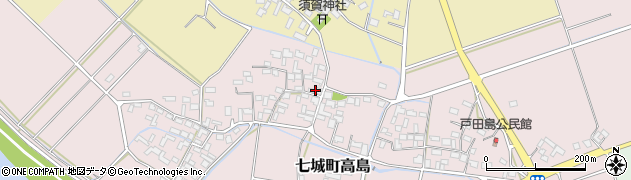 熊本県菊池市七城町高島921周辺の地図
