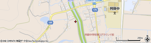 熊本県阿蘇市三久保356周辺の地図