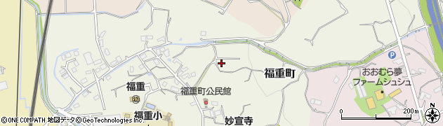 長崎県大村市福重町周辺の地図