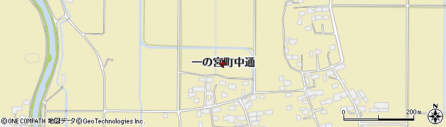 熊本県阿蘇市一の宮町中通周辺の地図