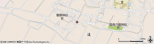 熊本県菊池市辻周辺の地図