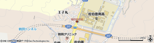鶴岡高校前周辺の地図