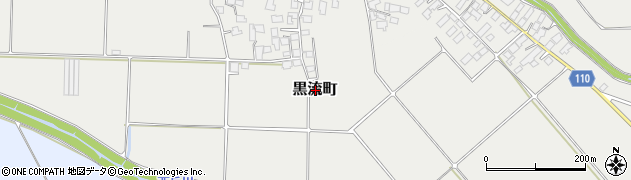熊本県阿蘇市黒流町周辺の地図