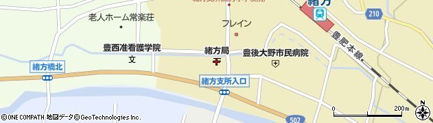 緒方郵便局 ＡＴＭ周辺の地図