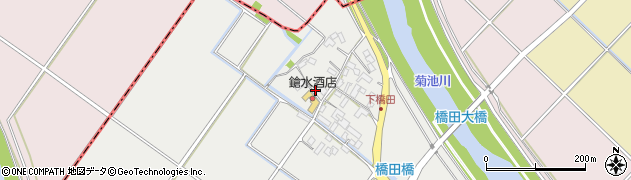 熊本県菊池市七城町橋田655周辺の地図