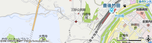 大分県竹田市会々2525-2周辺の地図