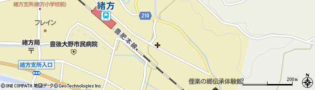 合資会社日坂タクシー　緒方営業所周辺の地図