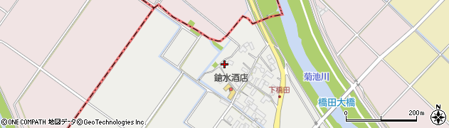 熊本県菊池市七城町橋田659周辺の地図