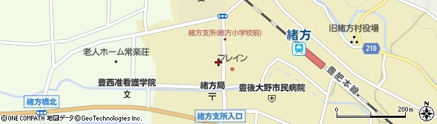 ＪＡ緒方中央ＳＳ周辺の地図
