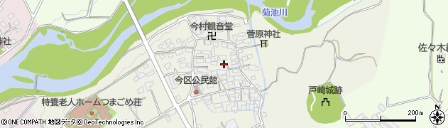 熊本県菊池市今周辺の地図