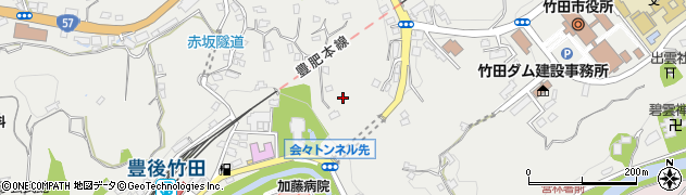 大分県竹田市会々1387周辺の地図