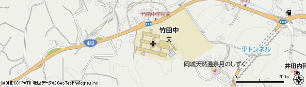 竹田市立竹田中学校周辺の地図