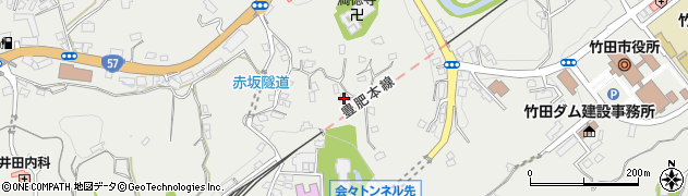 大分県竹田市会々1352周辺の地図