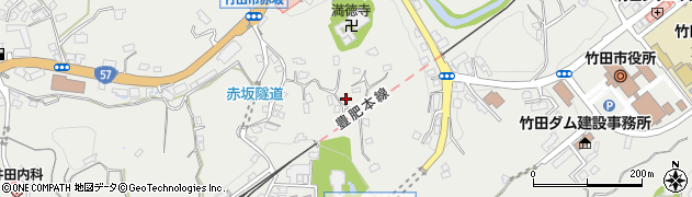 大分県竹田市会々1398周辺の地図