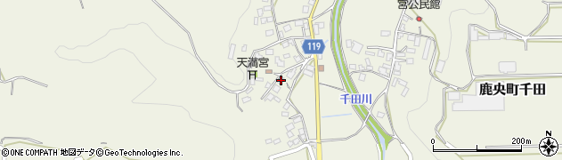 熊本県山鹿市鹿央町千田4003周辺の地図