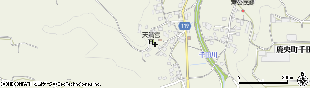 熊本県山鹿市鹿央町千田4015周辺の地図
