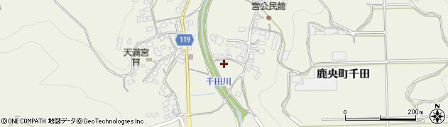 熊本県山鹿市鹿央町千田919周辺の地図