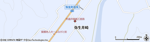 市道井崎線三差路周辺の地図