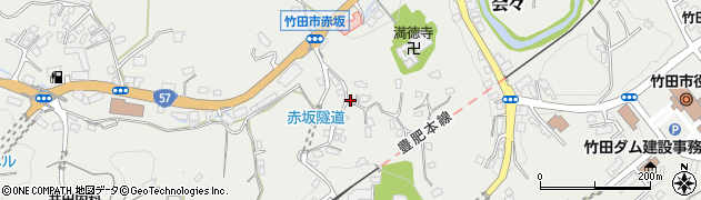 大分県竹田市会々1289周辺の地図