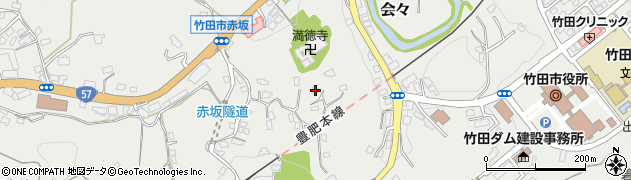大分県竹田市会々1408周辺の地図