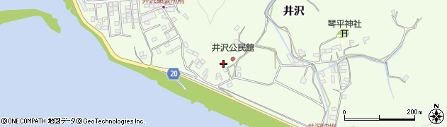 高知県四万十市井沢136周辺の地図