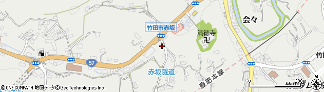 大分県竹田市会々1311周辺の地図