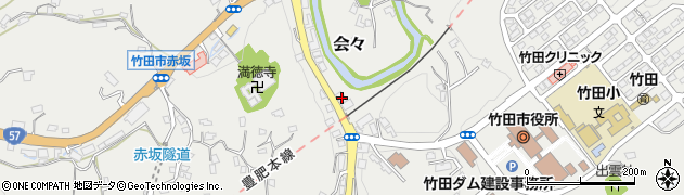 大分県竹田市会々1477-1周辺の地図