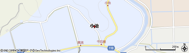 熊本県阿蘇市小池周辺の地図