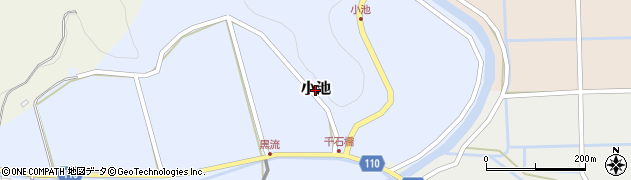 熊本県阿蘇市小池周辺の地図