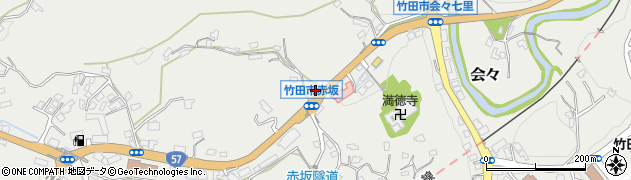 大分県竹田市会々1125-2周辺の地図